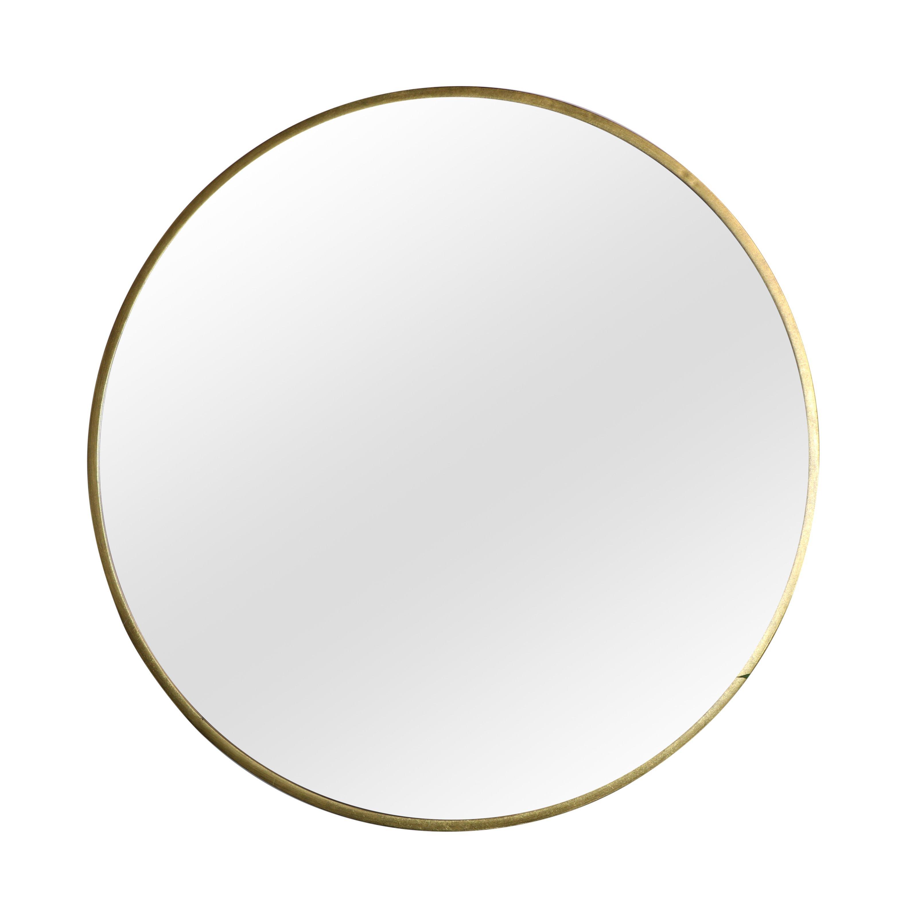 Extra Large Round Gold Wall Mirror 120cm X 120cm (1.2 M X 1.2 M)